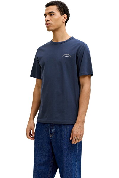 Jack & Jones JACK &JONES Κολεγιακό Λογότυπο Μπλουζάκι με Στρογγυλή Λαιμόκοψη ...