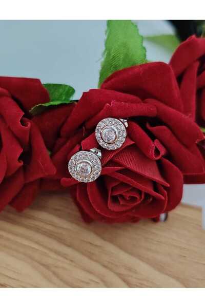 OEM Αγγελικά ασημένια σκουλαρίκια από ανοξείδωτο ατσάλι