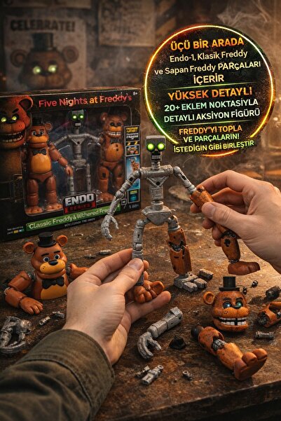 TOYFEST Five Nights at Freddy’s Endo-1 Classic Freddy Withered Freddy Jazware...