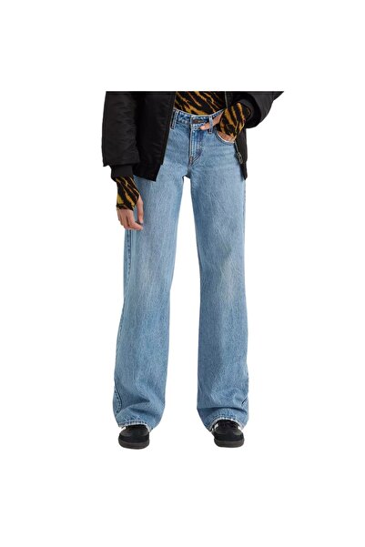 Levis Χαμηλόμεσο φαρδύ γυναικείο τζιν - Μπλε μεσαίου πλυσίματος 27