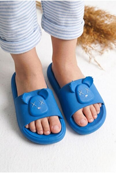 Sentyrax Κορίτσια/Αγόρια Κίτρινες Αντιολισθητικές Παντόφλες Παραλίας με Φιγού...