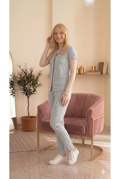 LXL ΓΥΝΑΙΚΕΙΟ ΣΕΤ ΠΙΤΖΑΜΑΣ ΜΕ ΠΟΥΚΑΜΙΣΟ, ΣΕΤ ΔΥΟ ΤΕΜΑΧΙΩΝ