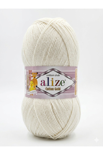 Alize Cotton Gold Örgü İpi Ekru/Kırık beyaz Kod:62