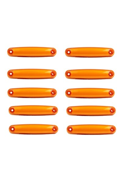 ERK 10 τεμάχια Φως πλευρικής σήμανσης αυτοκινήτου LED Νέον 12-24V ΚΙΤΡΙΝΟ