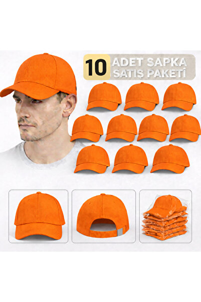 moda nokta Osnovni šešir - crveni, 100% pamuk, gabardin, unisex model, 10 komada