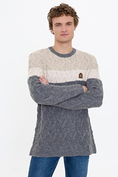 U.S. Polo Assn. Men's Gray Melange Sweater