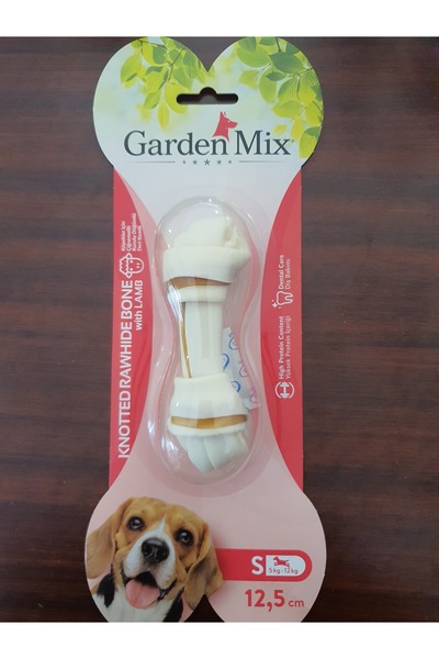 Gardenmix GARDEN MİX Kuzulu düğümlü deri kemik 12.5 cm