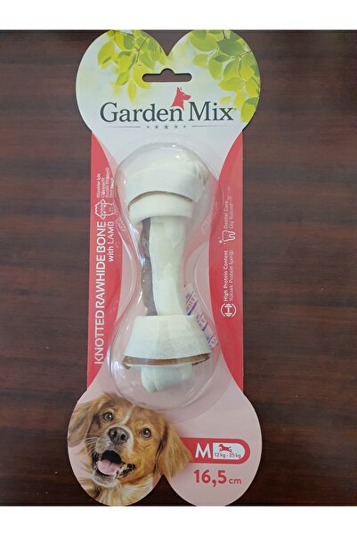 Gardenmix GARDEN MİX Kuzulu Düğümlü Deri Kemik 16.5 cm
