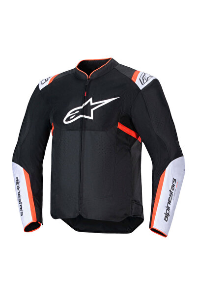 Alpinestars T-SPS Air V2 Korumalı Motosiklet Montu Siyah Beyaz Kırmızı