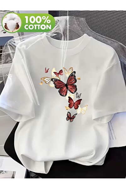 yombaa Μπλουζάκι με στάμπα. Κοντομάνικο καλοκαιρινό & ανοιξιάτικο casual τοπ,...