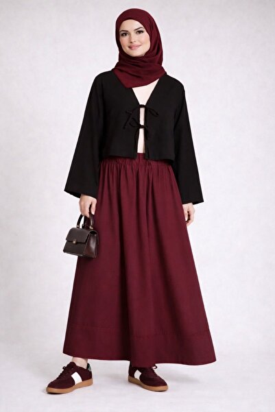 CNG MODA Μοντέρνο χιτζάμπ με 2 κορδόνια που δένει τον κορδόνι στο μπροστινό μ...