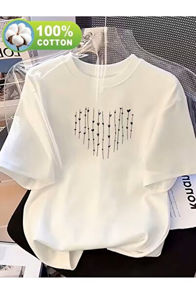 yombaa Μπλουζάκι με στάμπα. Κοντομάνικο καλοκαιρινό & ανοιξιάτικο casual τοπ,...