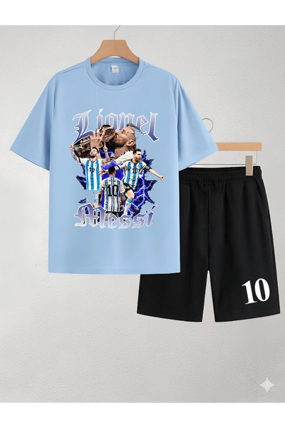 MAGORS LIONEL "KOZA" MESI ŠTAMPANA 100% PAMUČNA DEČJA MAJICA I KRATKE PANTALO...