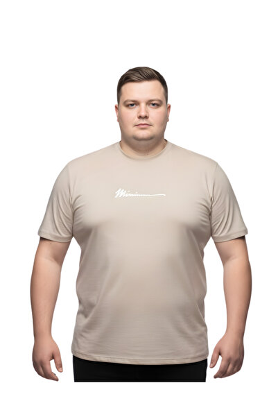 BattalModa تي شيرت رجالي مقاس كبير برقبة دائرية وأكمام قصيرة من ميمي 5XL-6XL-...