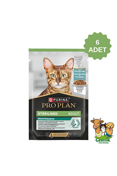 Pro Plan Sterilised Okyanus Balıklı Yaş Kedi Maması 85 gr - 6 Adet