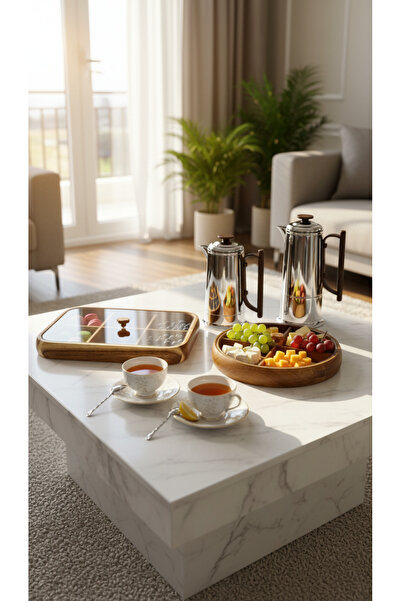 Generic Tea and Coffee Tramss Set with Dessert and Nut Plate - Elegant, Integ...