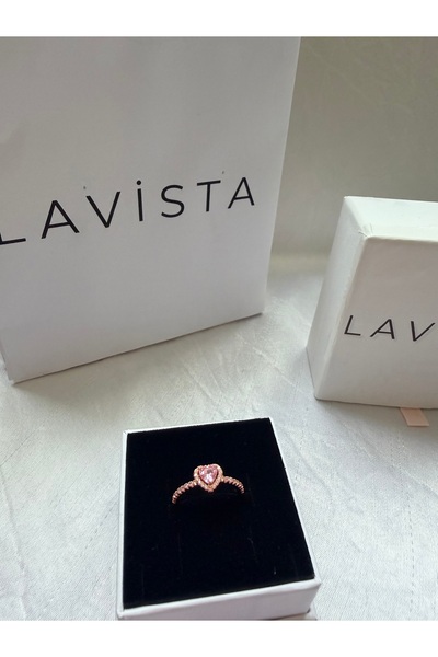 Lavista Silver Pembe Taşlı Rose Gümüş Yüzük