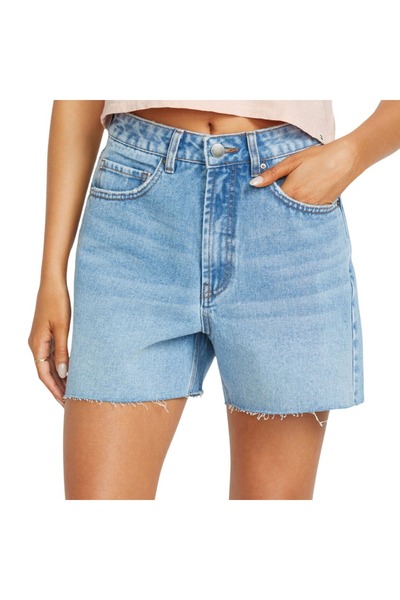 BİLLABONG RILEY W Τζιν Σορτς Ξεθωριασμένο Ινδίγκο με Ξεφτισμένα Τελειώματα 25