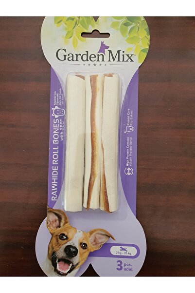Gardenmix PATİLİMARKET Dana Etli Çubuk Deri Kemik 3*15 cm