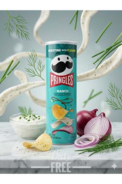 hijazigroup Pringles Ranch Potato Crisps 158Gr