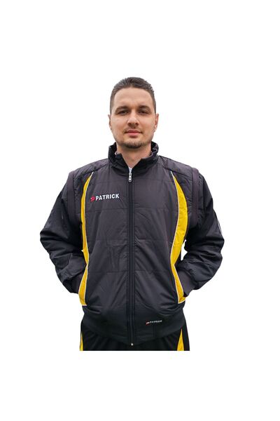 PATRİCK Μπουφάν με αποσπώμενα μανίκια PATRICK, ΜΑΥΡΟ-ΚΙΤΡΙΝΟ, XL GCP1
