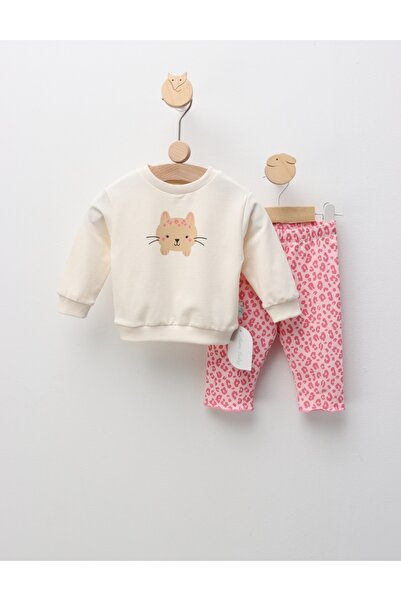 MiniKids Στολή λεοπάρδαλης, κρεμ-ροζ