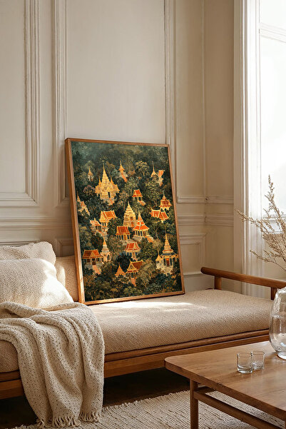 Dekorsiahome One Piece Wooden Framed Painting Tk3801
