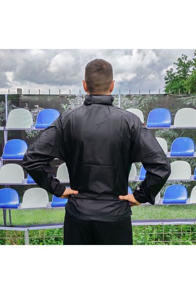 PATRİCK ΠΑΤΡΙΚ αδιάβροχο μπουφάν, ΠΡΑΣΙΝΟ-ΜΑΥΡΟ-ΚΟΚΚΙΝΟ, 2XS JP2