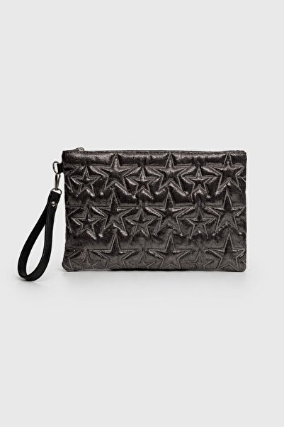 Çantacımstore Γυναικεία τσάντα πορτφόλιο και clutch με αστεράτο σχέδιο, πλατι...