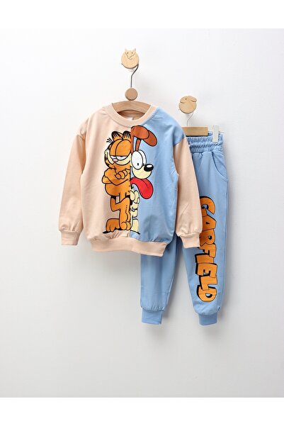 MiniKids Στολή Γκάρφιλντ και Όντι, κρεμ-μπλε