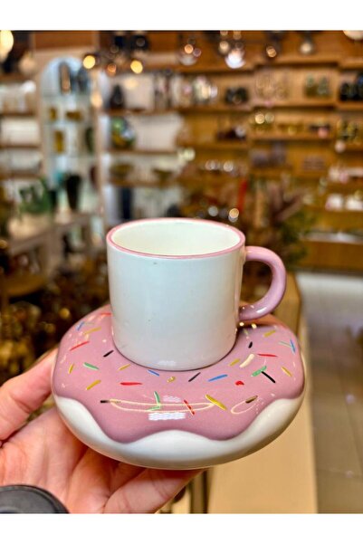 ACAR DONUT MOR TEK KİŞİLİK TÜRK KAHVESİ FİNCANI