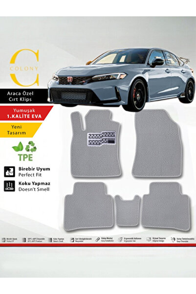 COLONY Honda Civic FE (2021-2026) Hücreli Premium 1.Kalite Eva Paspas Seti Pa...