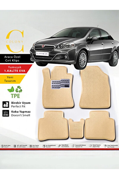 COLONY Fiat Linea Hücreli Premium 1.Kalite Eva Paspas Seti Paspas Takımı & Me...