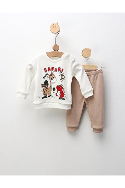 MiniKids Στολή Ζώνης Σαφάρι, λευκό-μπεζ