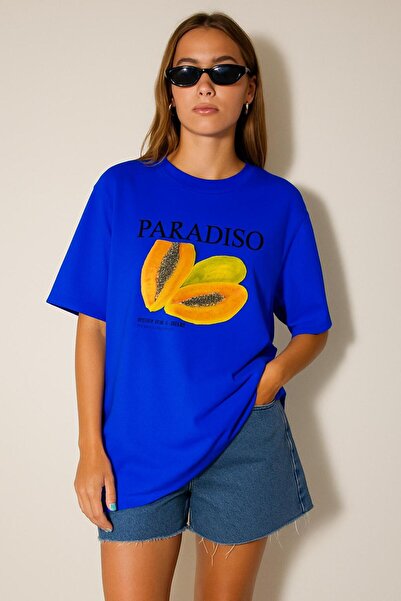 BENROMA Μπλουζάκι με στάμπα PARADISO, OVERSIZED, UNISEX, 1PV1