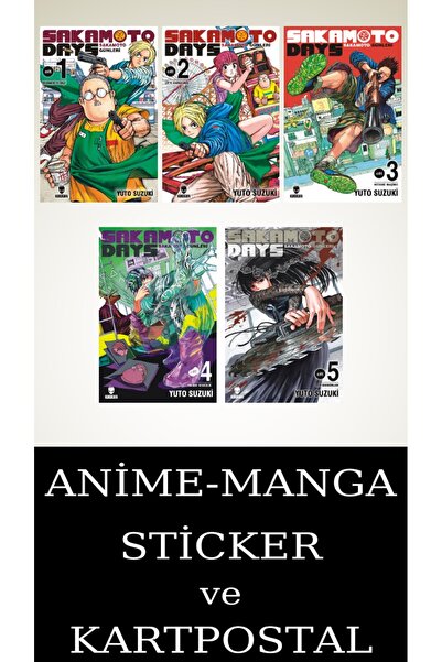 Kurukafa Yayınevi Sakamoto Days 1-2-3-4-5 Manga Seti (5 KİTAP) / Anime-Manga ...