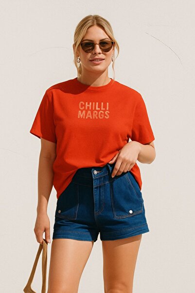BENROMA Μπλουζάκι με στάμπα CHILLI MARGS, OVERSIZE, UNISEX, 1PV2