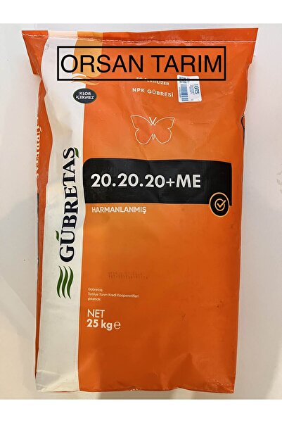 GÜBRETAŞ 20.20.20 25KG Gübre Ağaç, Bahçe, Çiçek (orsan tarım)