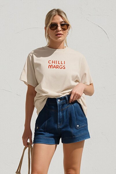 BENROMA Chilli Margs Printed T-Shirt Oversized Unisex T-Shirt 1Pv2