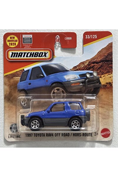 HOT WHEELS Matchbox 1997 Toyota Rav4 Off Road Diecast Metal Model Araba