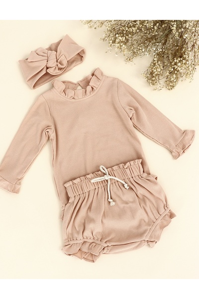 MiniKids Σετ 3 τεμαχίων Λένα μπεζ