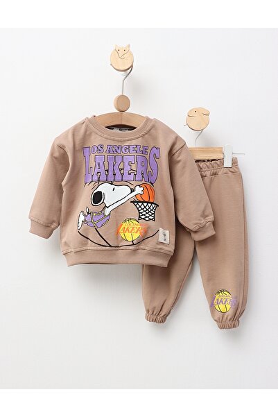 MiniKids Σύνολο Λος Άντζελες LA, με μπεζ χρώμα
