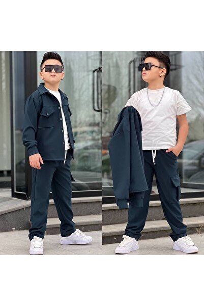 BERFONZO KIDS Garson boy erkek çocuk 3 lü Takım (bir beden küçük alınız) mevs...