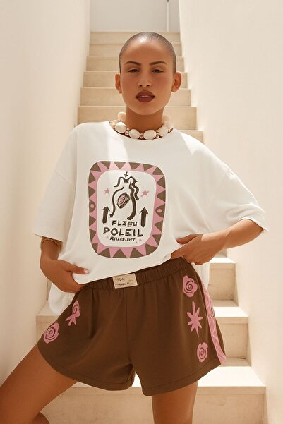 BENROMA Μπλουζάκι με στάμπα TIBRAIL, Oversize Unisex T-shirt 2PV1