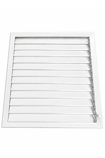 Meridyen Menfez 55X55 Aluminum White Bathroom Screen