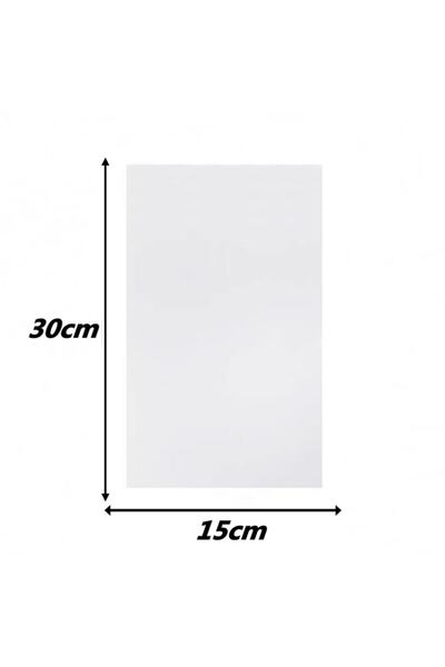 V&T Kurumsal 50 Adet Şeffaf Jelatin Poşet 15x30 Cm 15*30