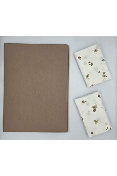 pınarhome collectıon 100% Organic Cotton Fabric Solid Color (Without Elastic)...