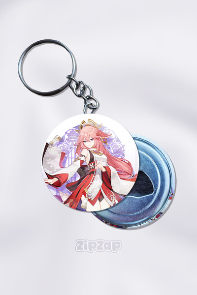 ZipZap Γιαε Μίκο Γκένσιν Ίμπακτ Διακοσμητικό Μπρελόκ για Τσάντα (1 ΤΕΜ)