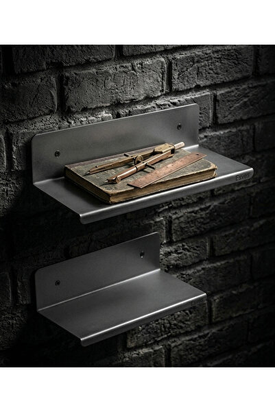 TR Portatif Duvar Rafı| Paslanmaz Çelik Raf| Metal Kitaplık| Modern Duvar Rafı