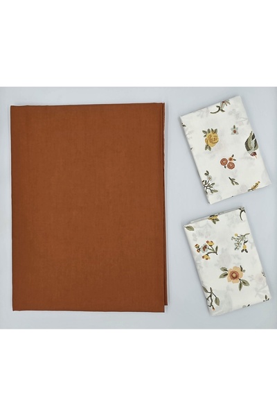 pınarhome collectıon 100% Organic Cotton Fabric Solid Color (Without Elastic)...